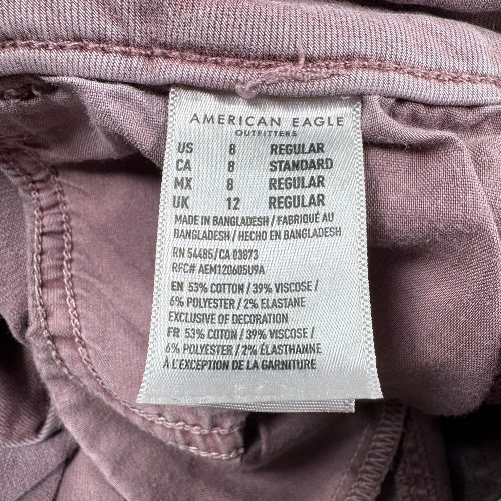 American Eagle Women's Jeggings Purple Size 8 Regular Stretch Denim Skinny Jeans - Picture 7 of 8